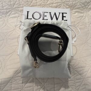 Loewe Black Anagram strap in jacquard and calfskin